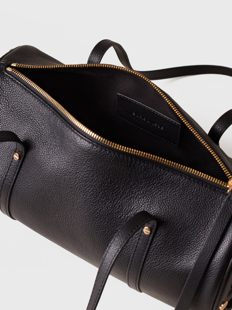 Leather shoulder bag - VIS A VIS BOWLER BAG MEDIUM - Borbonese