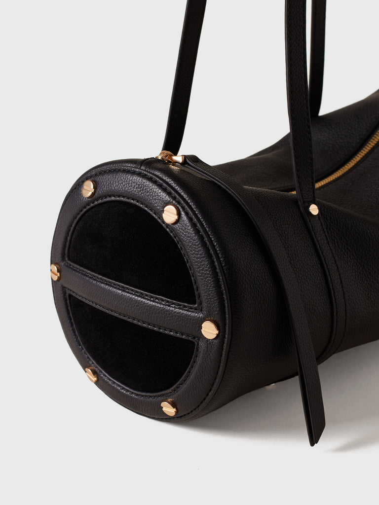 Leather shoulder bag - VIS A VIS BOWLER BAG MEDIUM - Borbonese