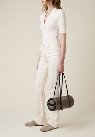 VIS A VIS BOWLER BAG  MEDIUM - Shoulder Bags - Borbonese