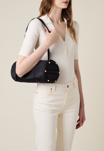 VIS A VIS BOWLER BAG MEDIUM - Shoulder Bags - Borbonese