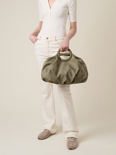 VIS A VIS BAULETTO MEDIUM - The Khaki Edit - Borbonese