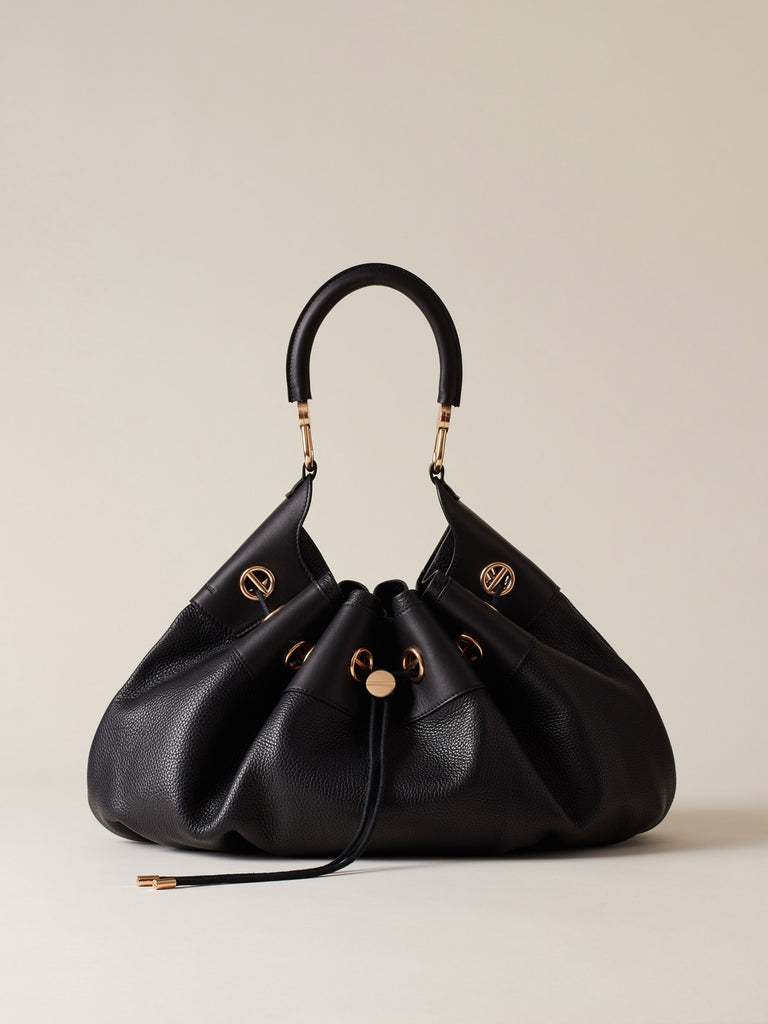 Leather shoulder bag - COLLIER HOBO BAG LARGE - Borbonese