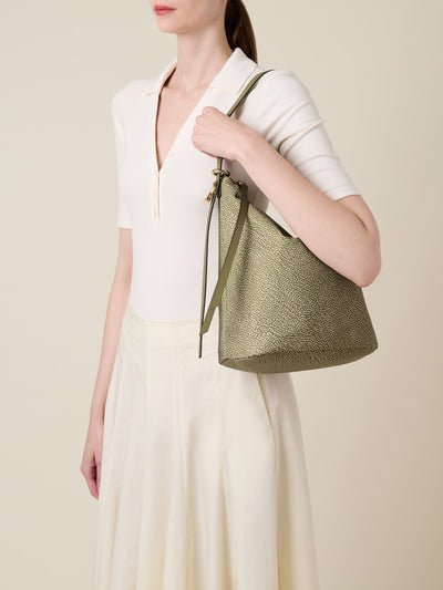 PRIVE SECCHIELLO MEDIUM - The Khaki Edit - Borbonese