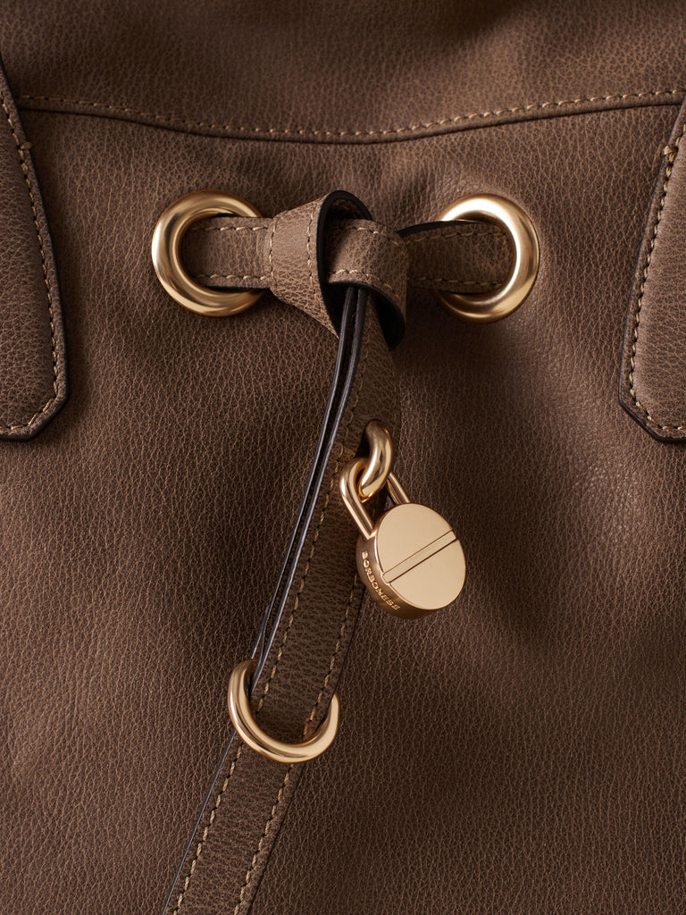 Leather shoulder bag - PRIVE SHOPPING BAG LARGE - Borbonese