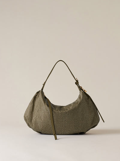PRIVE BORSA HOBO SMALL - The Khaki Edit - Borbonese