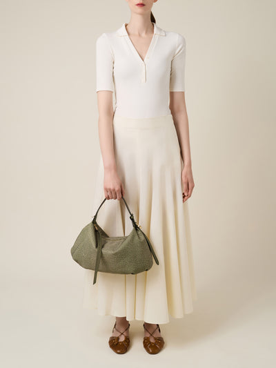 PRIVE BORSA HOBO SMALL - The Khaki Edit - Borbonese
