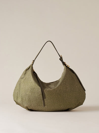 PRIVE BORSA HOBO MEDIUM - The Khaki Edit - Borbonese