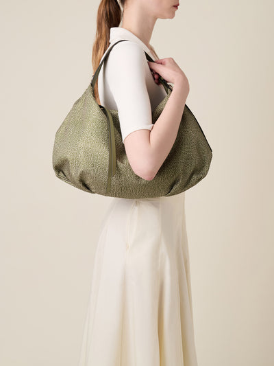 PRIVE BORSA HOBO MEDIUM - The Khaki Edit - Borbonese