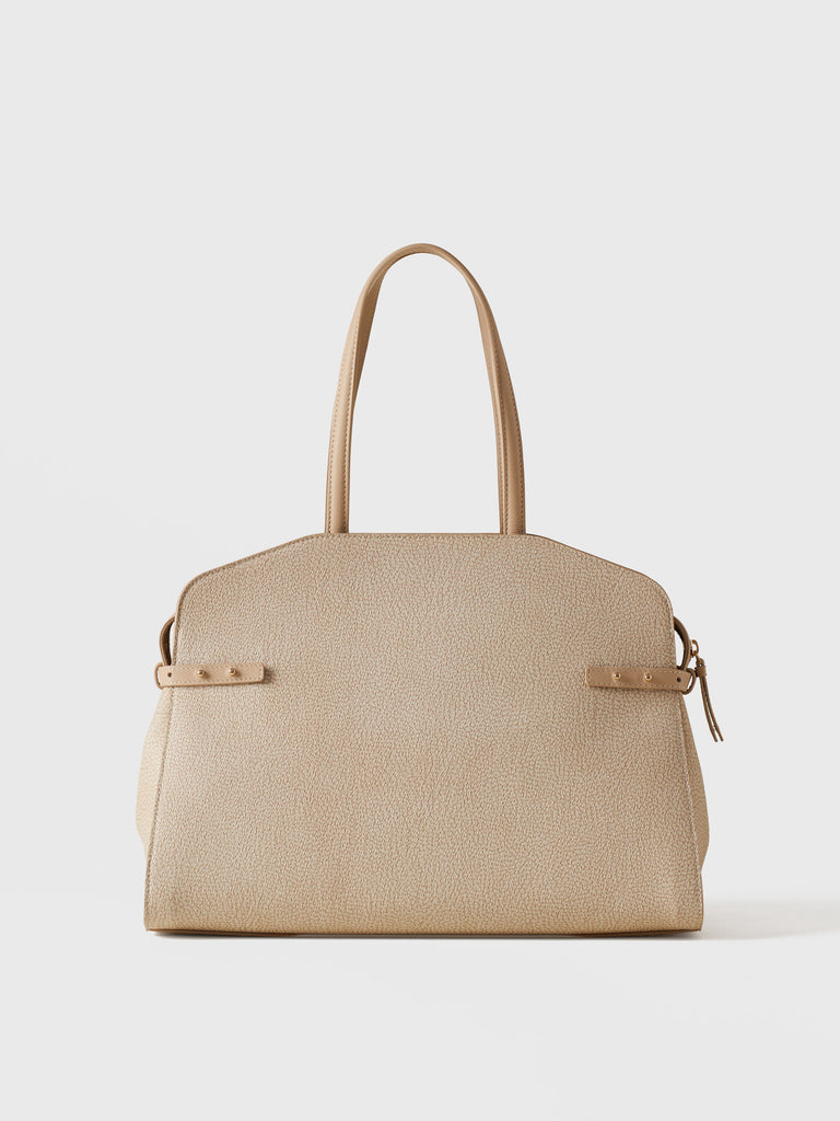 Borsa a spalla di Tela rivestita Op - GEMINI BORSA SHOPPING MEDIUM - Borbonese