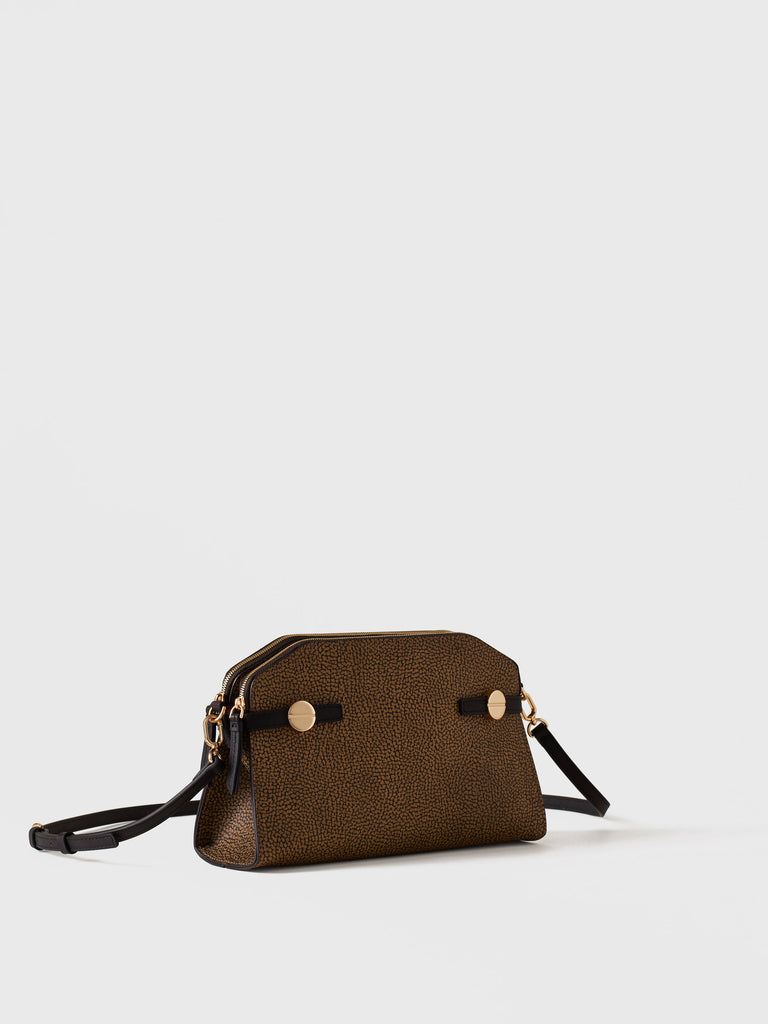 Borsa a tracolla di Tela rivestita Op - GEMINI CAMERA CASE MEDIUM - Borbonese