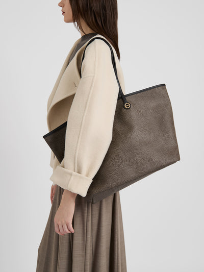 FLIGHT BORSA SHOPPING LARGE - Coated Canvas - Borbonese