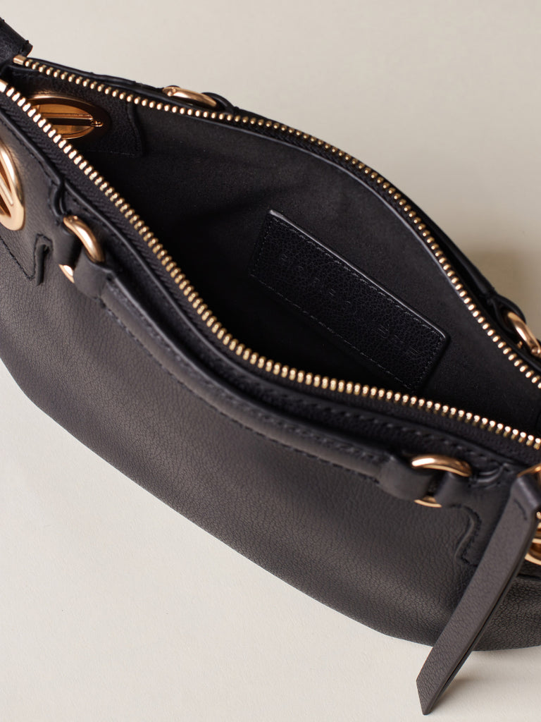 Leather shoulder bag - LONDON MINI BAG - Borbonese