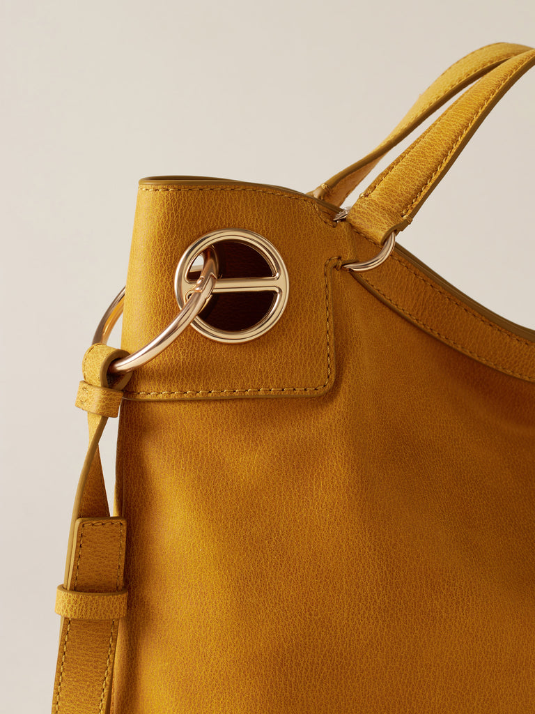 Leather Handbag - LONDON HOBO BAG MEDIUM - Borbonese