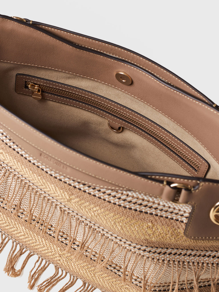 Borsa a mano in Tessuto jacquard - LONDON BORSA HOBO MEDIUM - Borbonese