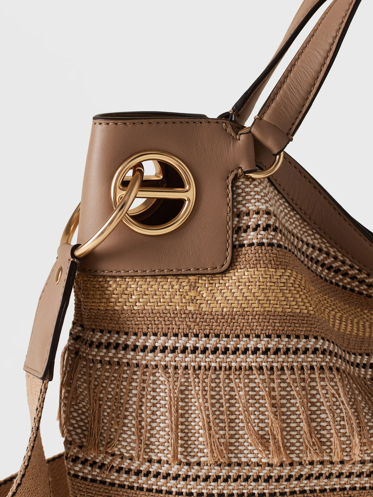 Borsa a mano in Tessuto jacquard - LONDON BORSA HOBO MEDIUM - Borbonese