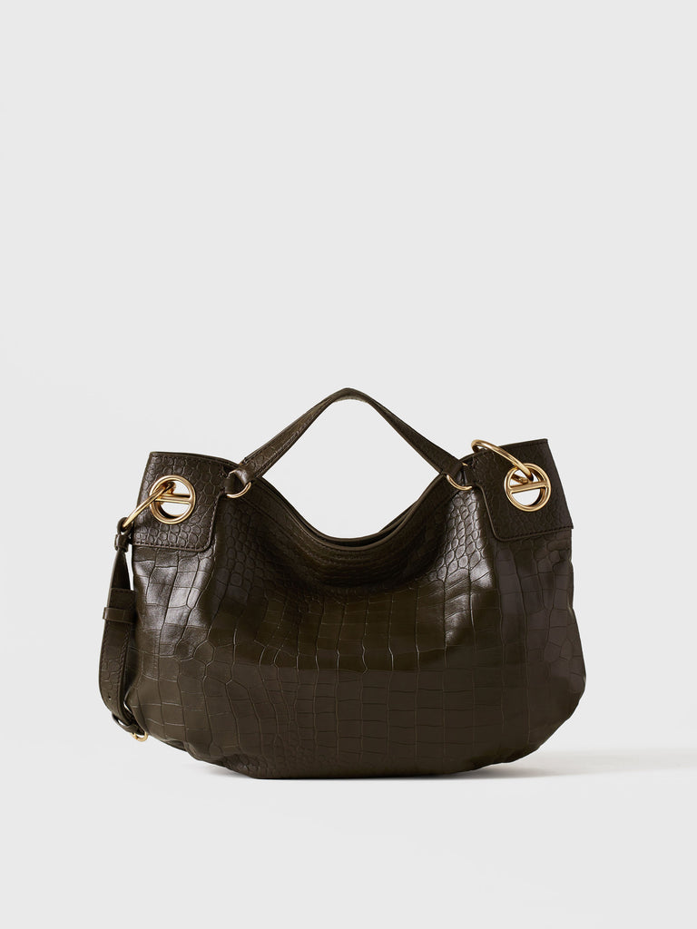 Borsa a mano in pelle - LONDON BORSA HOBO MEDIUM - Borbonese