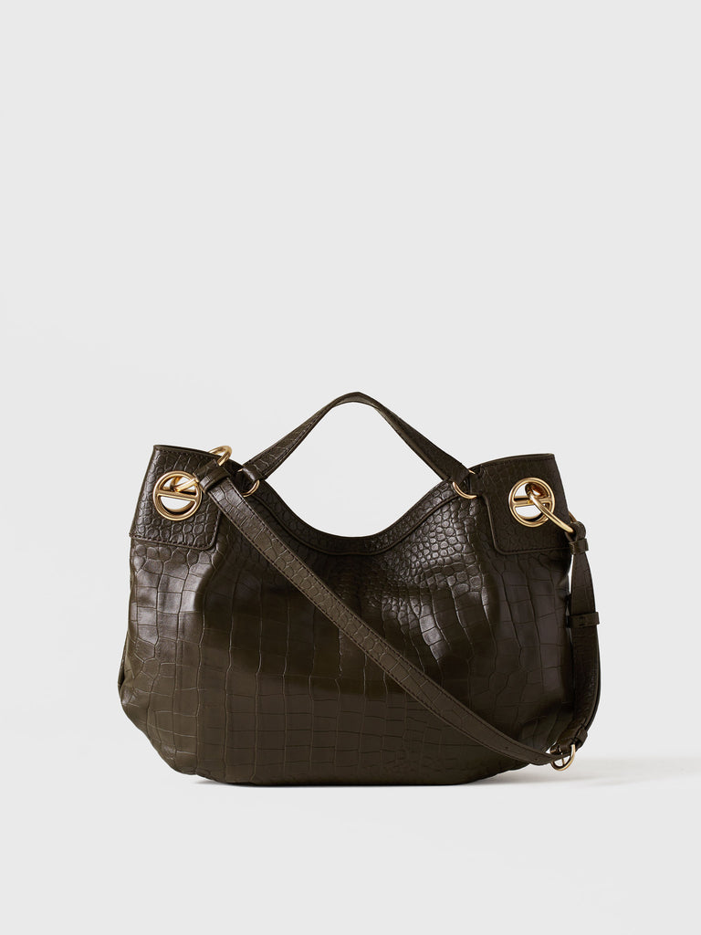 Borsa a mano in pelle - LONDON BORSA HOBO MEDIUM - Borbonese
