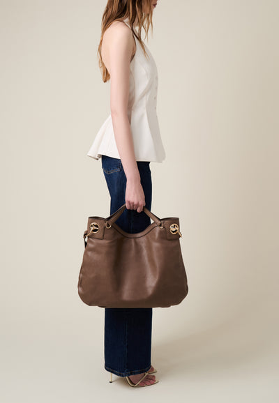 LONDON SHOPPING BAG LARGE - Hobo Bags - Borbonese