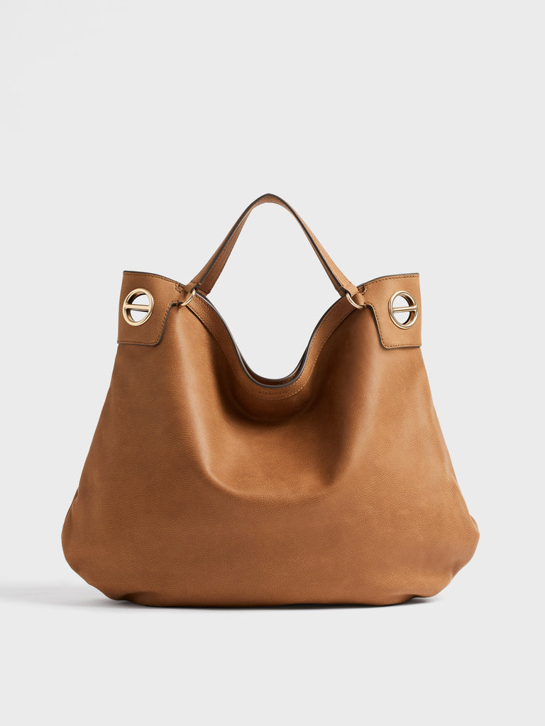 Leather shoulder bag - LONDON SHOPPING BAG LARGE - Borbonese
