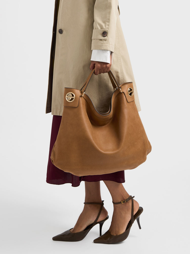 Borsa a spalla in pelle - LONDON BORSA HOBO LARGE - Borbonese