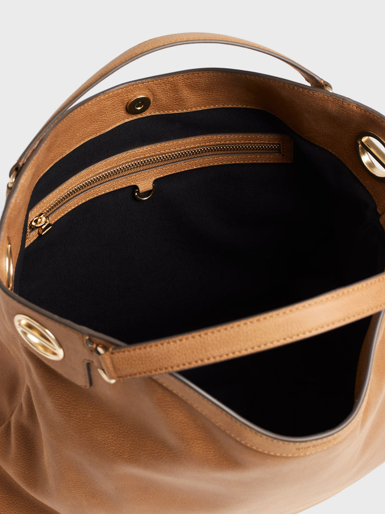 Leather shoulder bag - LONDON SHOPPING BAG LARGE - Borbonese