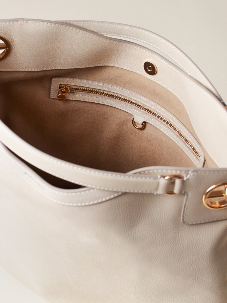 Leather shoulder bag - LONDON SHOPPING BAG LARGE - Borbonese