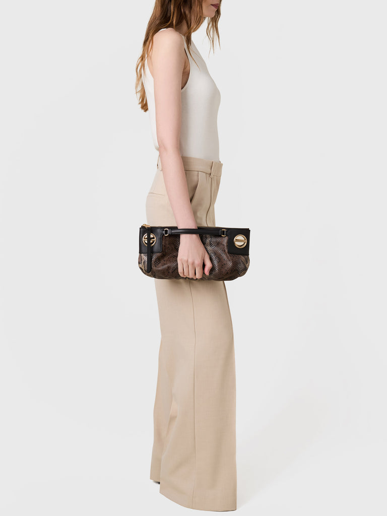 Leather Shoulder bag - LONDON SHOULDER BAG SMALL - Borbonese