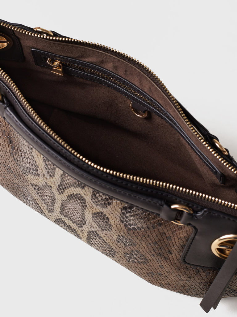 Leather Shoulder bag - LONDON SHOULDER BAG SMALL - Borbonese