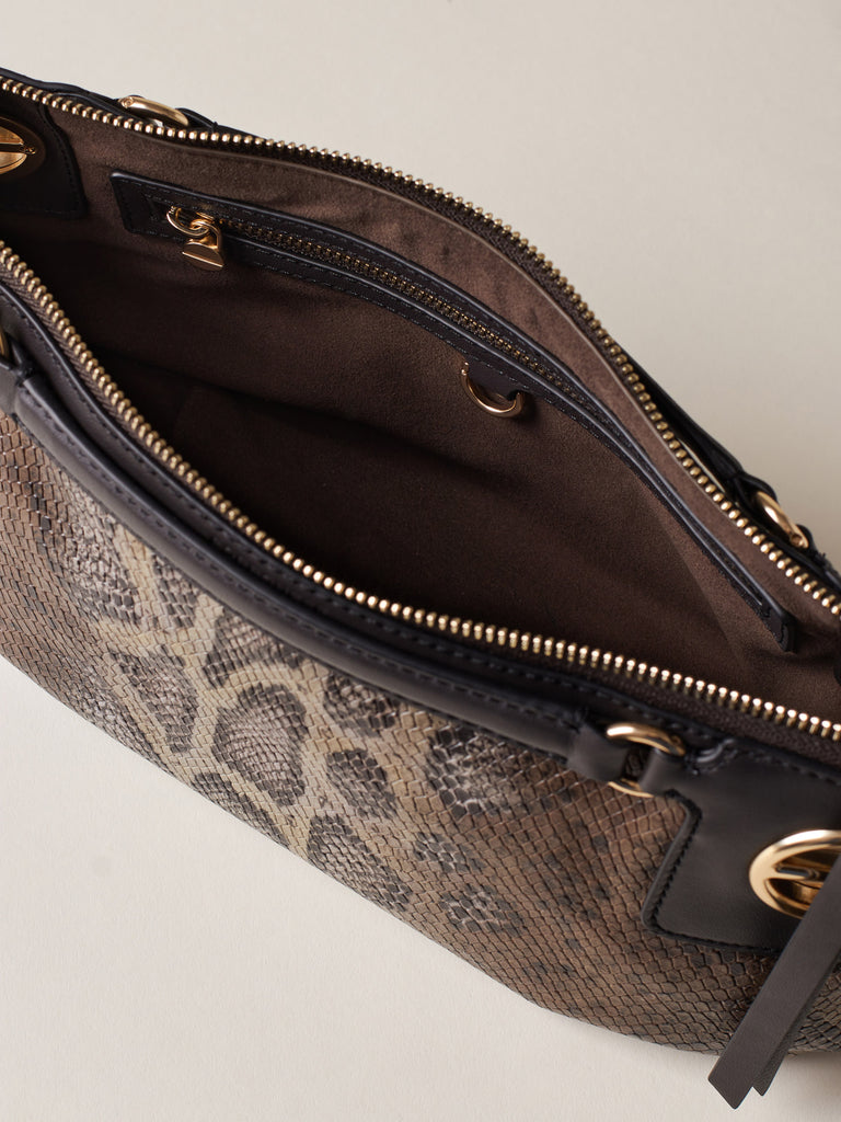 Leather Shoulder bag - LONDON SHOULDER BAG SMALL - Borbonese