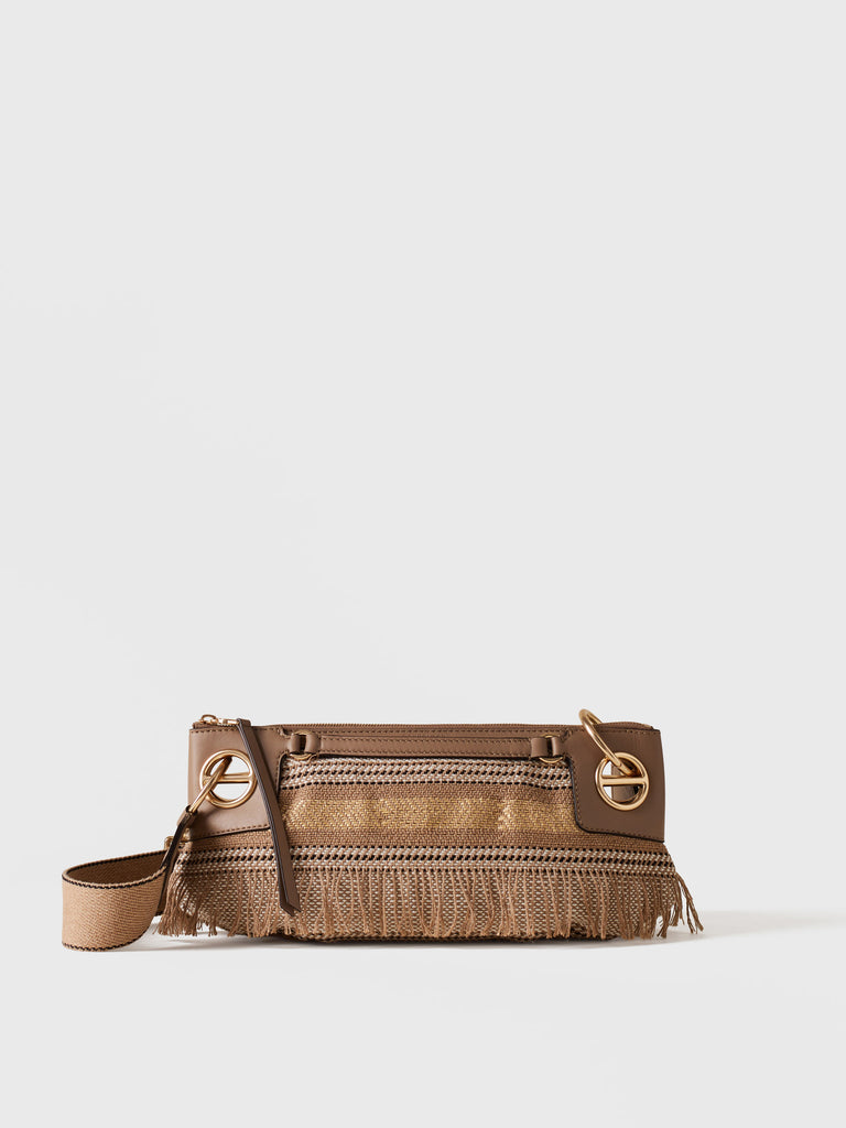 Borsa a tracolla di Tessuto Jacquard - LONDON TRACOLLA SMALL - Borbonese