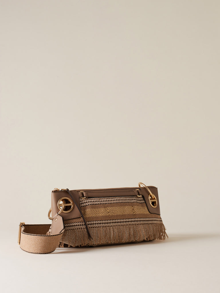 Borsa a tracolla di Tessuto Jacquard - LONDON TRACOLLA SMALL - Borbonese
