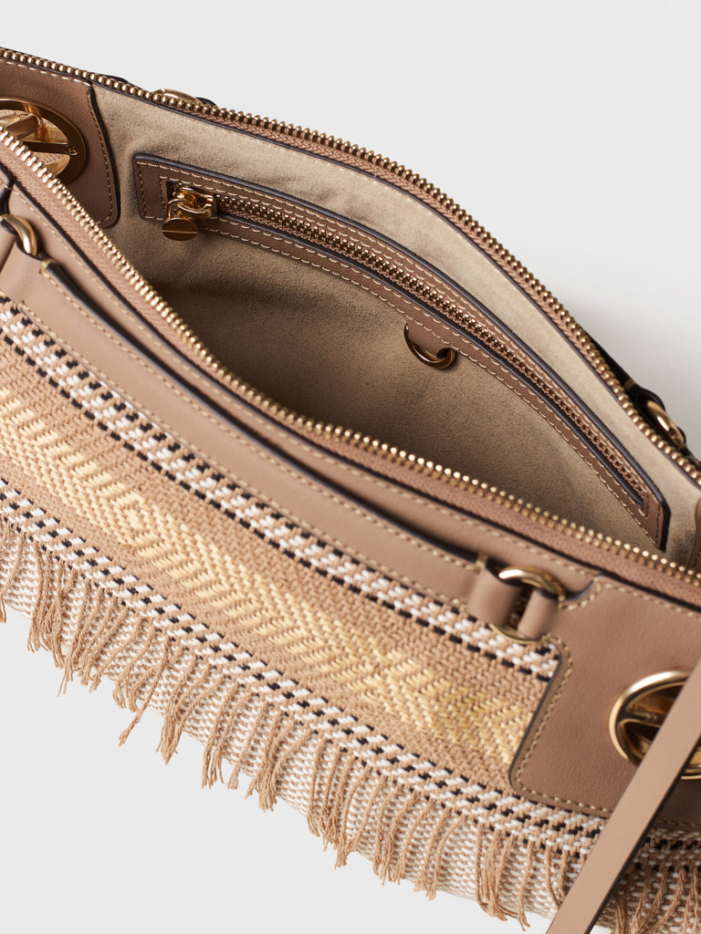 Borsa a tracolla di Tessuto Jacquard - LONDON TRACOLLA SMALL - Borbonese