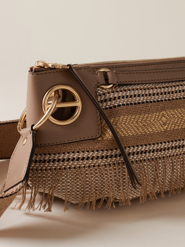Borsa a tracolla di Tessuto Jacquard - LONDON TRACOLLA SMALL - Borbonese