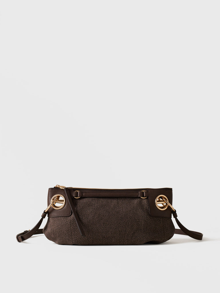 Borsa a tracolla in Camoscio Op - LONDON TRACOLLA SMALL - Borbonese