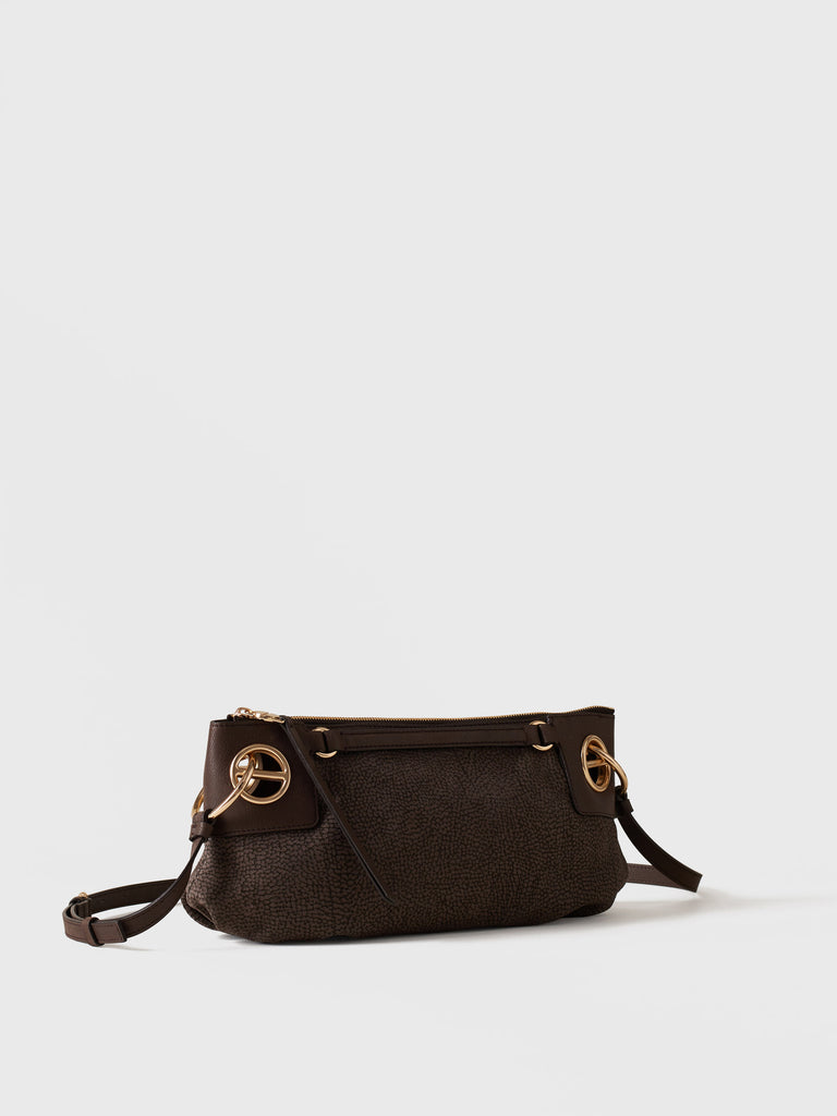 Borsa a tracolla in Camoscio Op - LONDON TRACOLLA SMALL - Borbonese