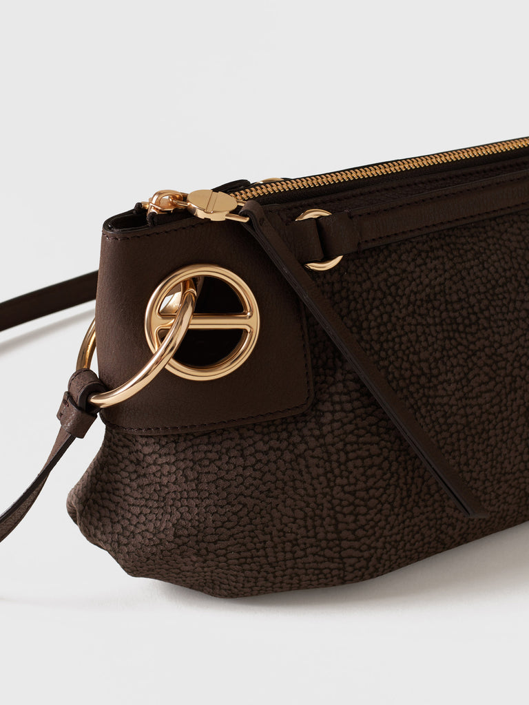 Borsa a tracolla in Camoscio Op - LONDON TRACOLLA SMALL - Borbonese