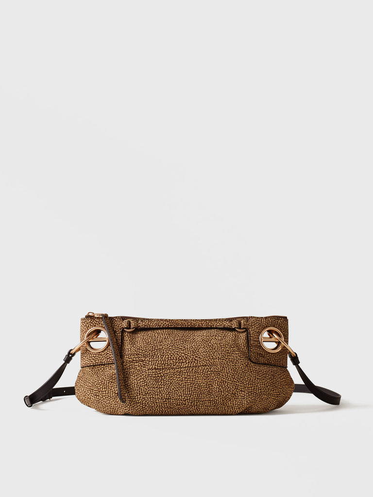 Borsa a tracolla di Camoscio Op - LONDON TRACOLLA SMALL - Borbonese