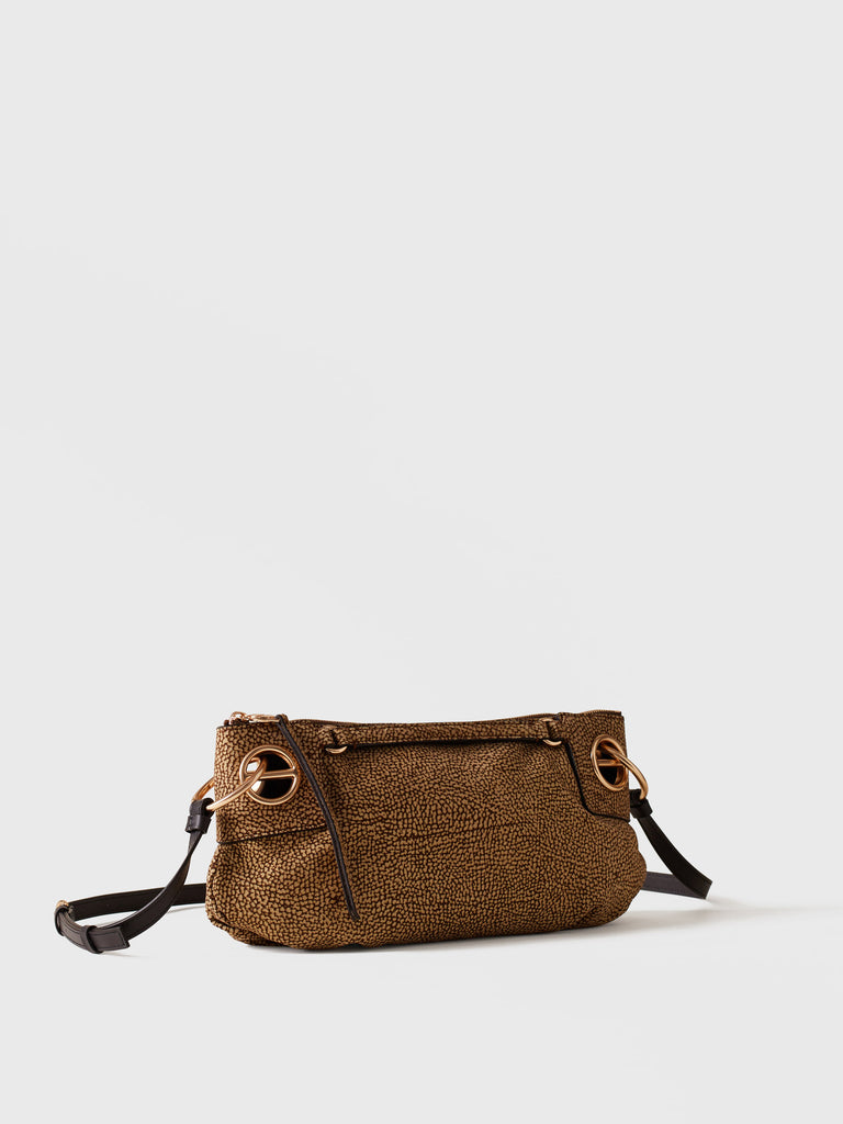 Borsa a tracolla di Camoscio Op - LONDON TRACOLLA SMALL - Borbonese