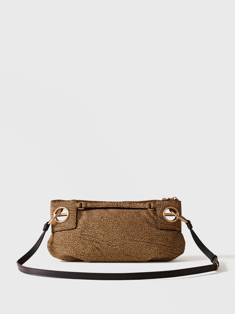 Borsa a tracolla di Camoscio Op - LONDON TRACOLLA SMALL - Borbonese