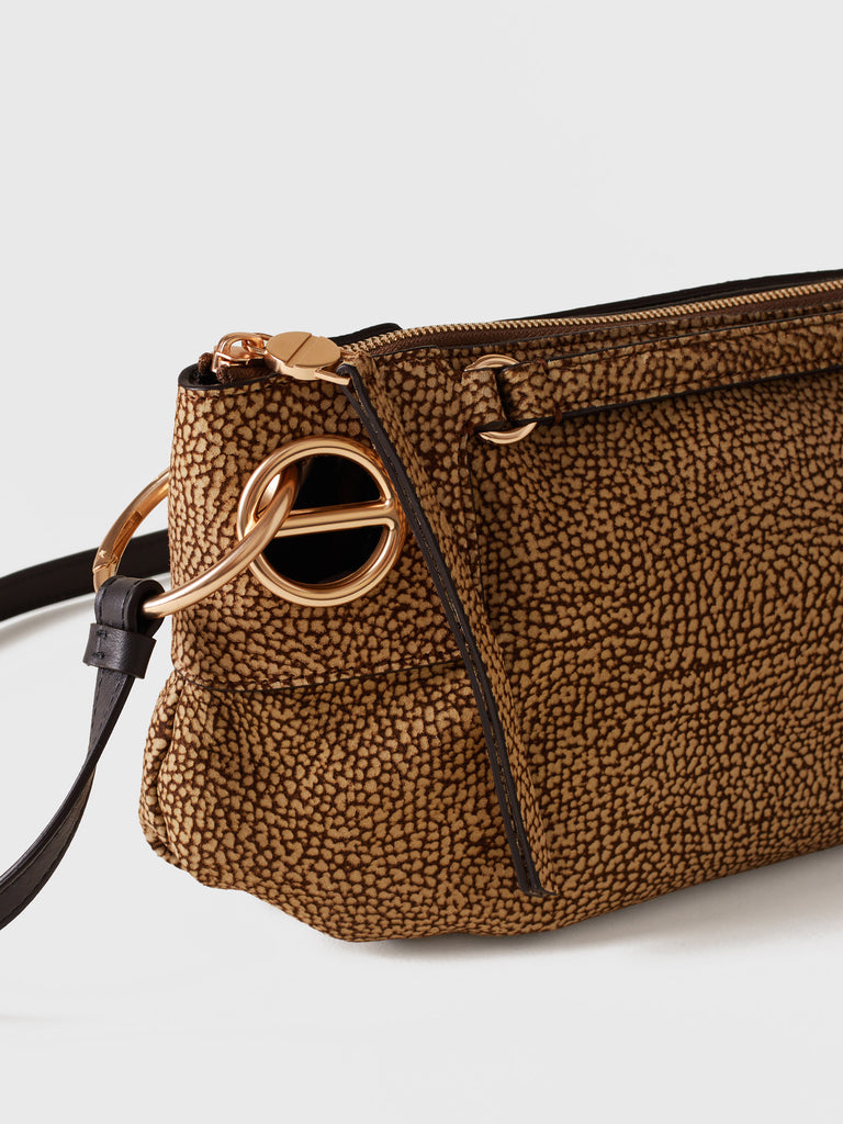 Borsa a tracolla di Camoscio Op - LONDON TRACOLLA SMALL - Borbonese