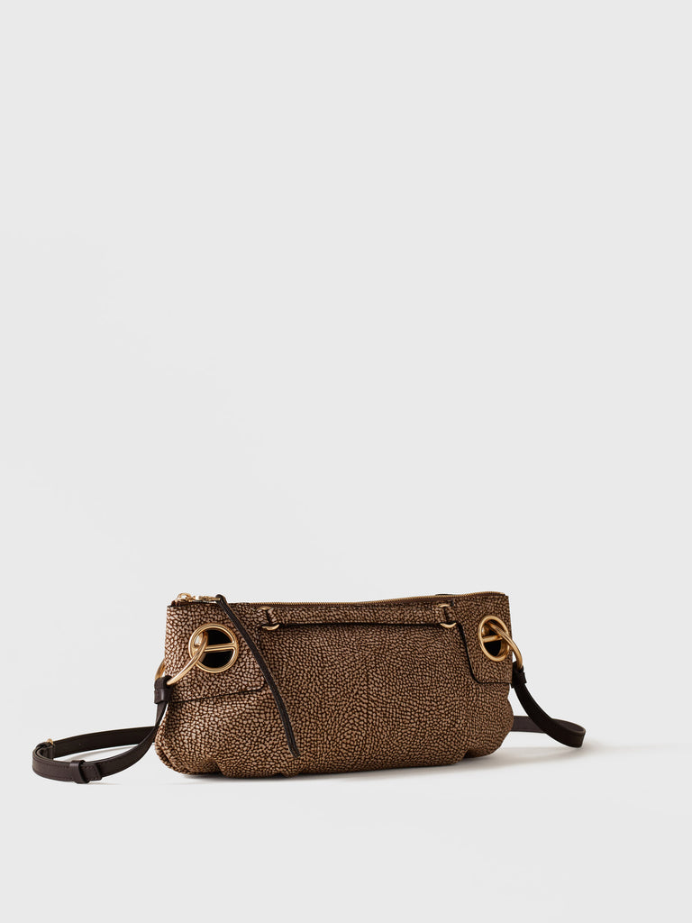 Borsa a tracolla di Camoscio Op - LONDON TRACOLLA SMALL - Borbonese