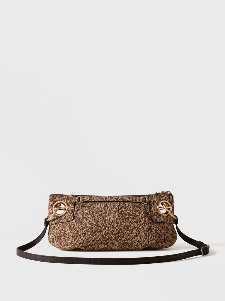 Borsa a tracolla di Camoscio Op - LONDON TRACOLLA SMALL - Borbonese