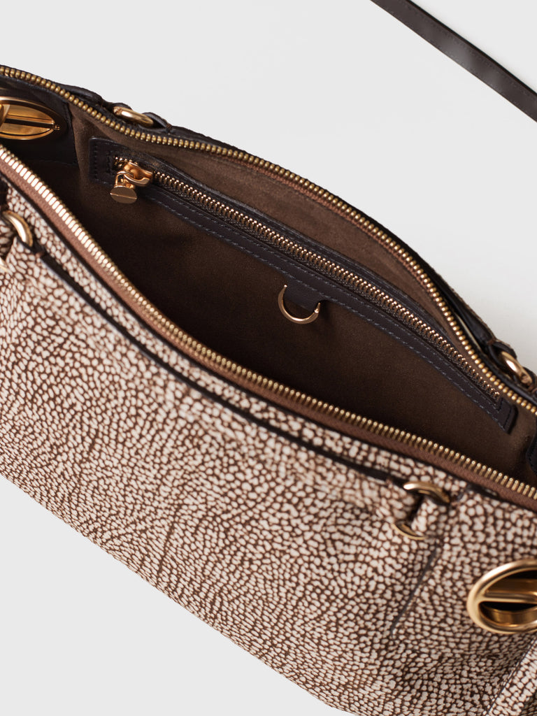 Borsa a tracolla di Camoscio Op - LONDON TRACOLLA SMALL - Borbonese