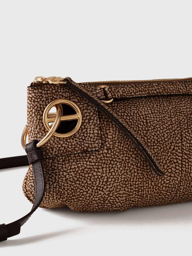 Borsa a tracolla di Camoscio Op - LONDON TRACOLLA SMALL - Borbonese
