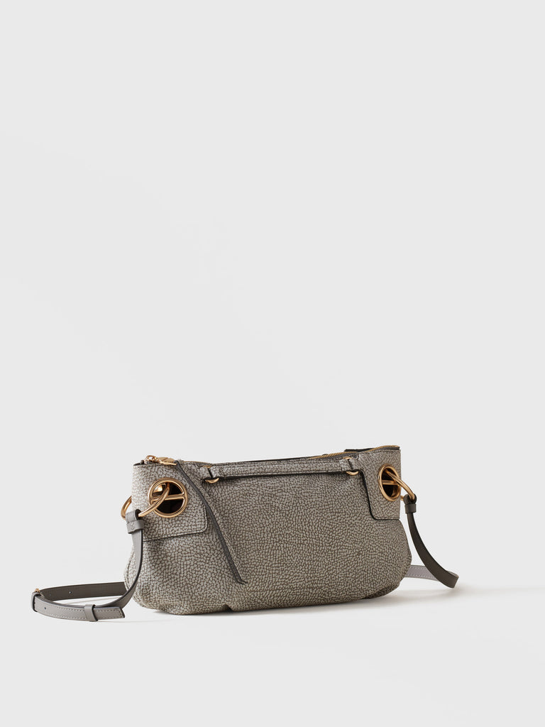 Borsa a tracolla di Camoscio Op - LONDON TRACOLLA SMALL - Borbonese