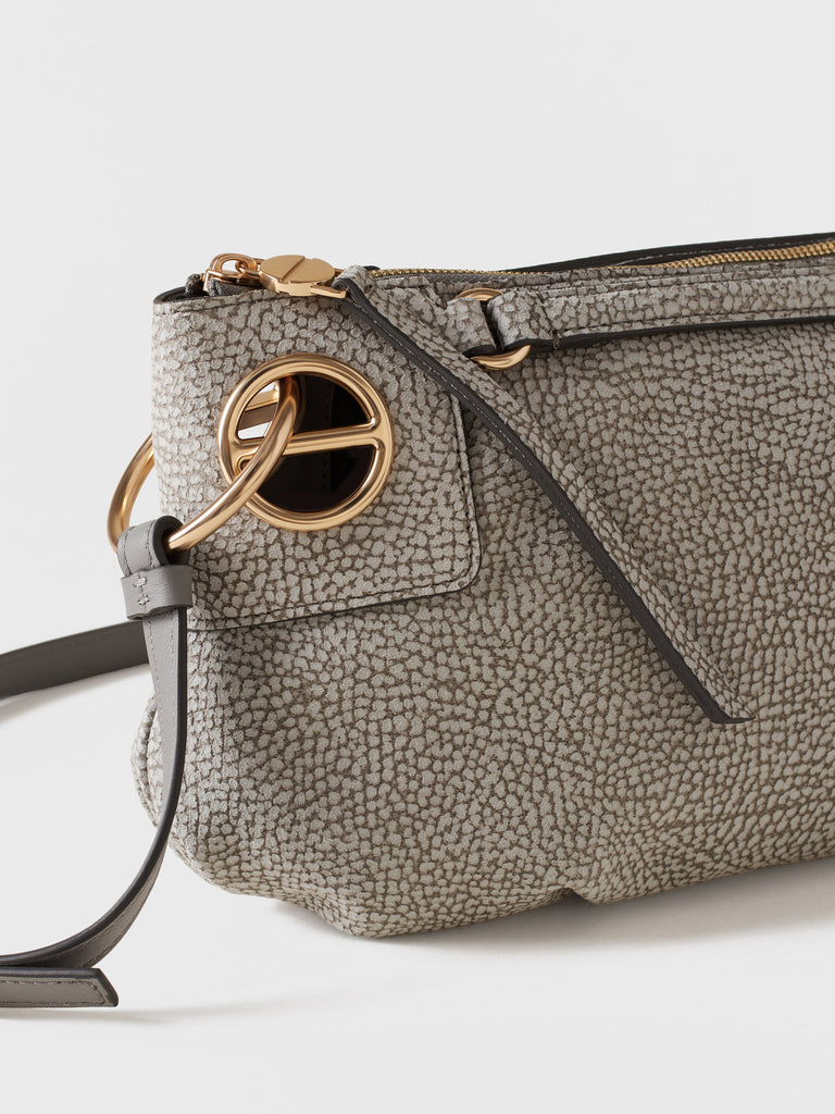 Borsa a tracolla di Camoscio Op - LONDON TRACOLLA SMALL - Borbonese