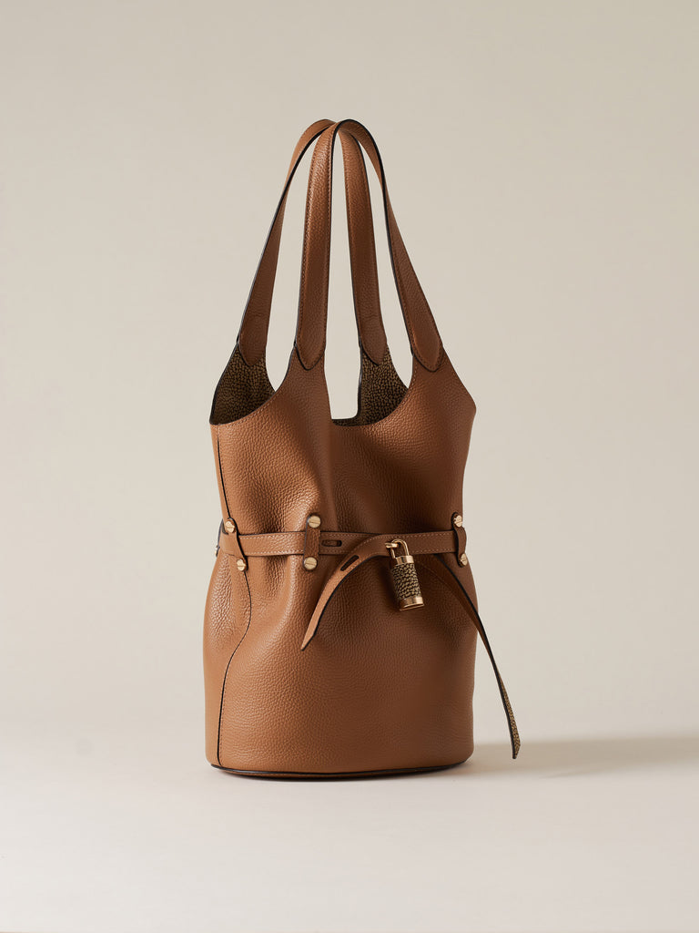 Borsa a spalla in Pelle - PREMIERE SECCHIELLO SMALL - Borbonese