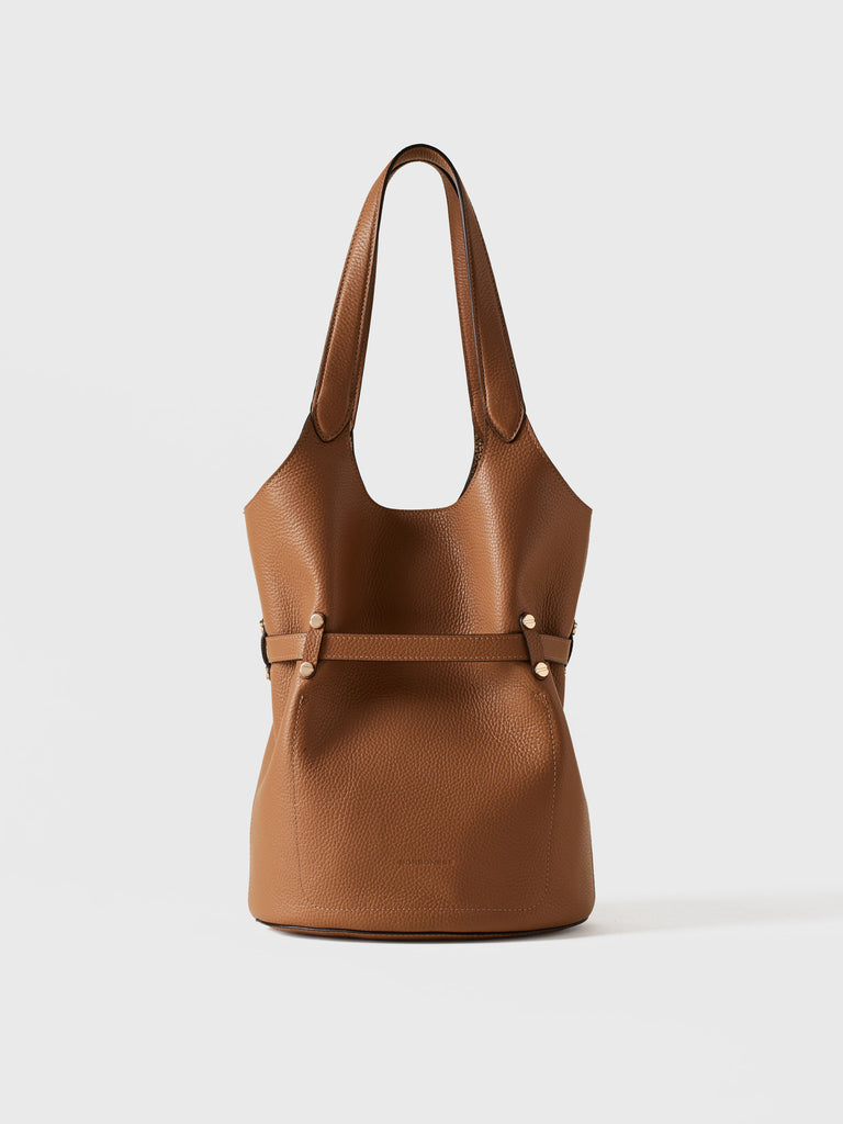Borsa a spalla in pelle - PREMIERE SECCHIELLO SMALL - Borbonese
