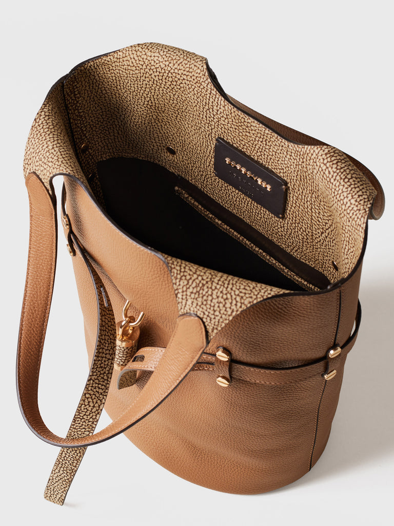 Borsa a spalla in pelle - PREMIERE SECCHIELLO SMALL - Borbonese