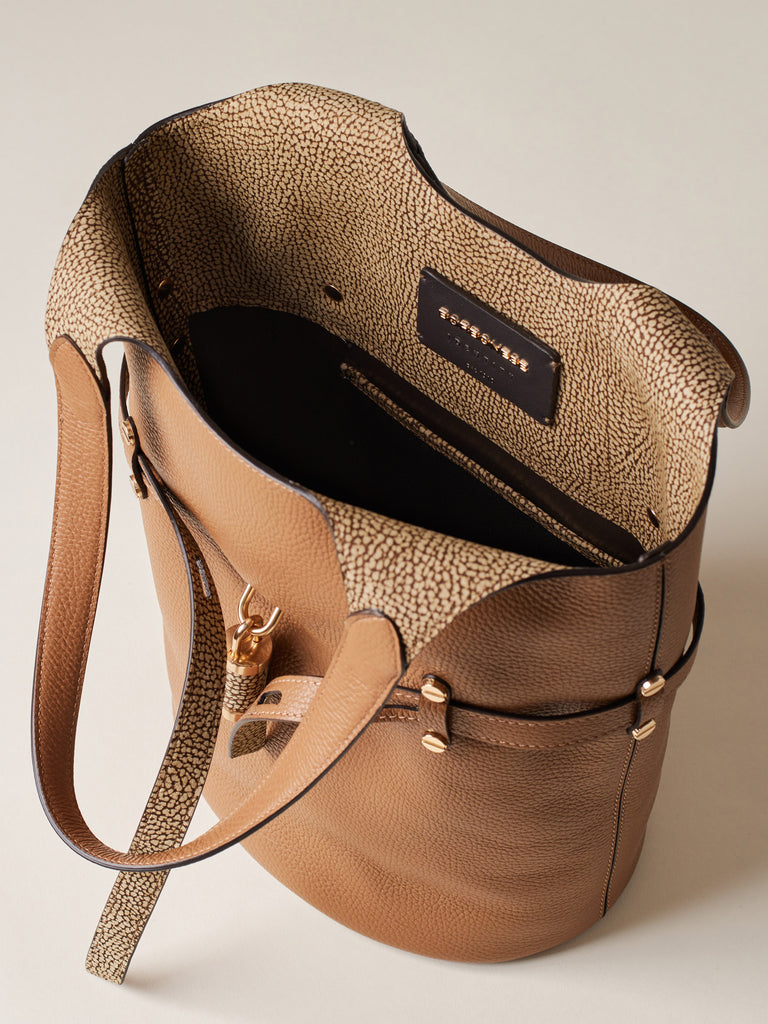 Borsa a spalla in Pelle - PREMIERE SECCHIELLO SMALL - Borbonese